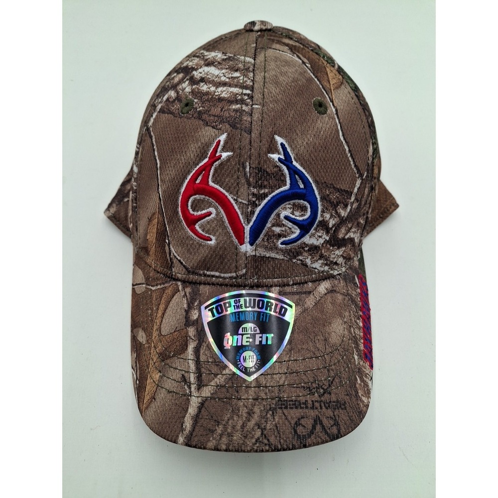 Kansas Jyahawks TOW Realtree Xtra Camo Antler Memory Flexfit Hat, New